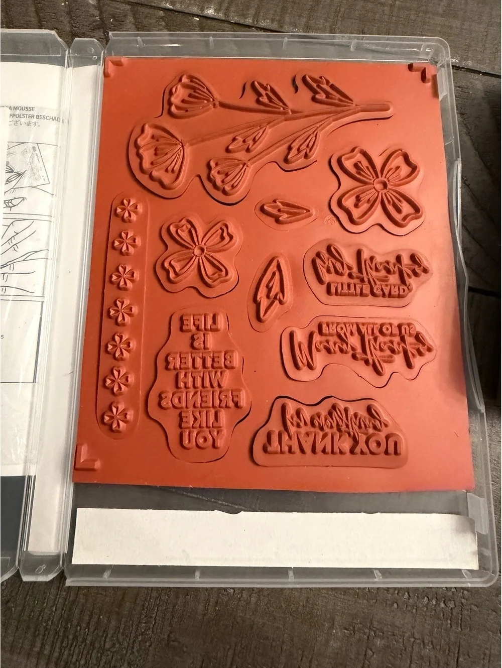 Stampin’ Up Flowers Of Friendship stamp set with Flowers & Leaves shape punch